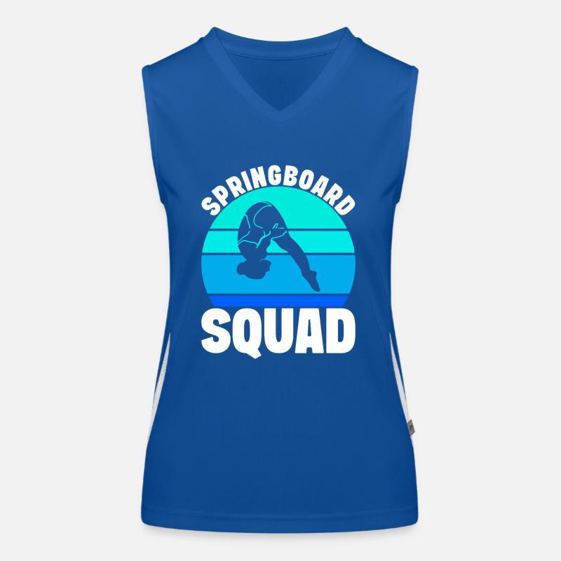 Diving diving board Women's Functional Contrast Tank Top