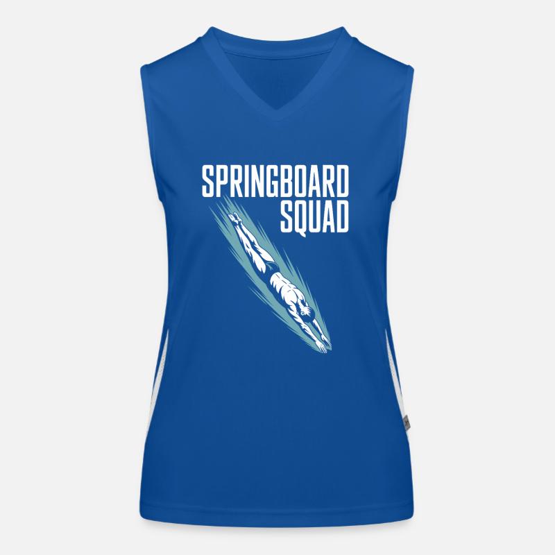 Diving diving board Women's Functional Contrast Tank Top