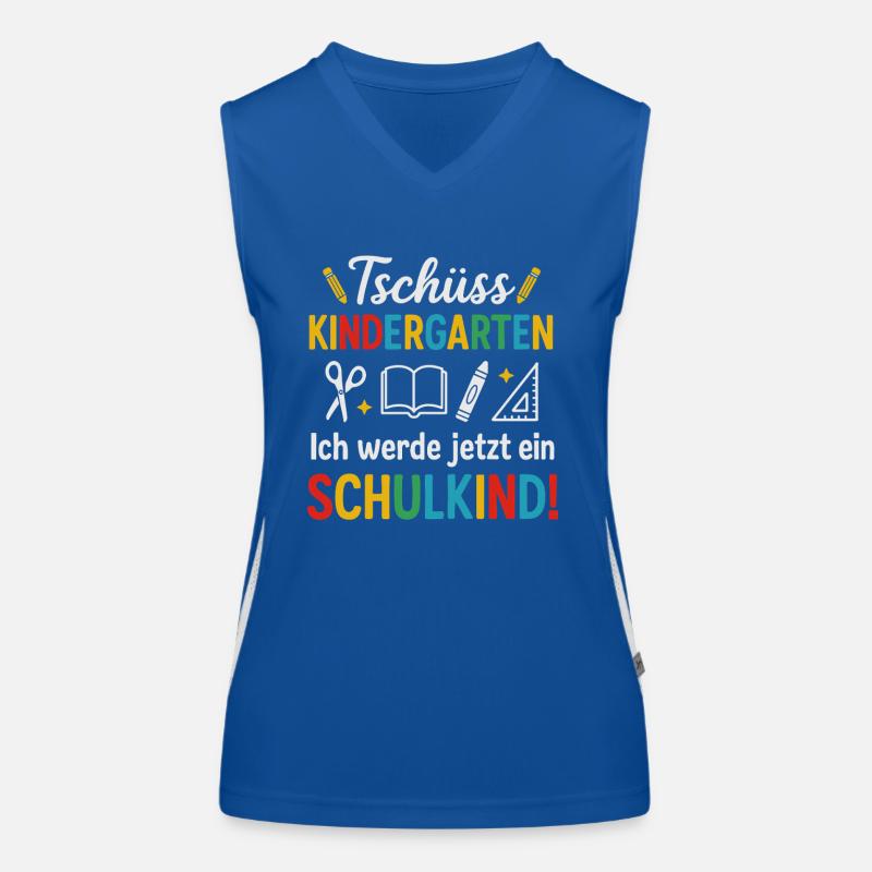 Goodbye Kindergarten Hello Schoolchild Women's Functional Contrast Tank Top