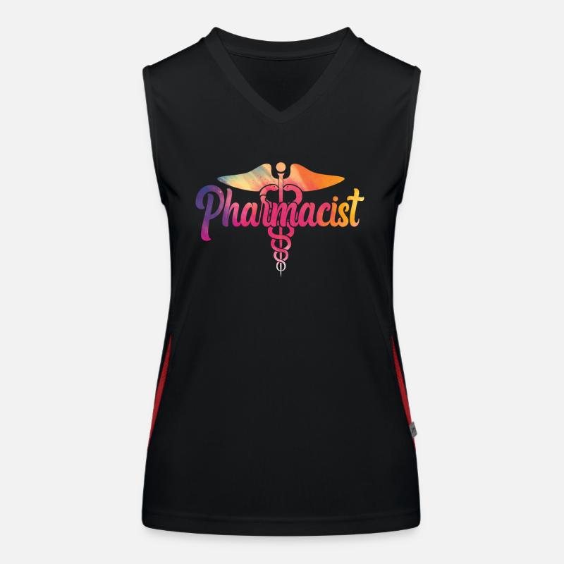 Pharmacy Tech Technician Funktionelles Kontrast-Tank Top für Frauen