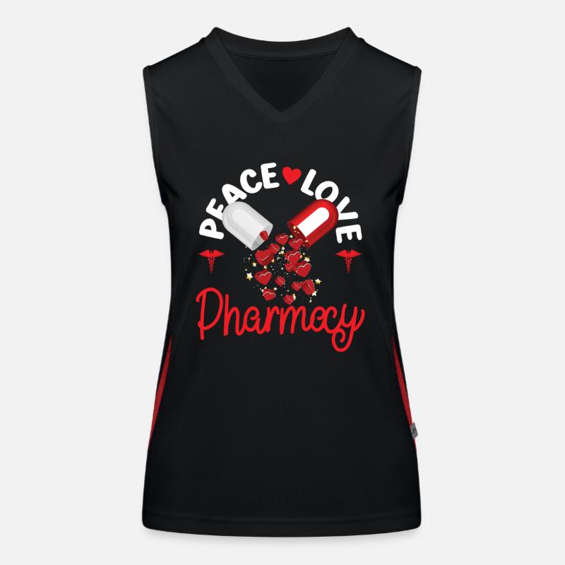 Technicien en pharmacie Débardeur respirant contrasté Femme