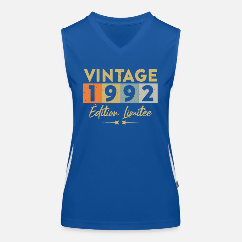 Vintage 1992 Édition Limitée Débardeur respirant contrasté Femme