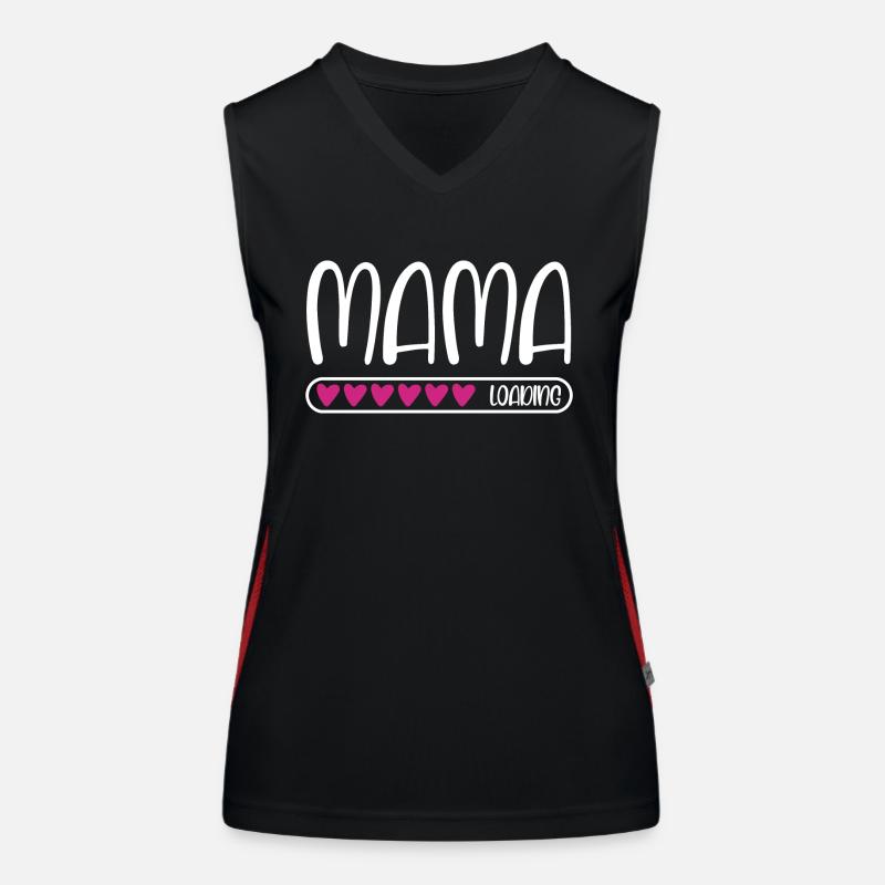 Mama loading Funktionelles Kontrast-Tank Top für Frauen