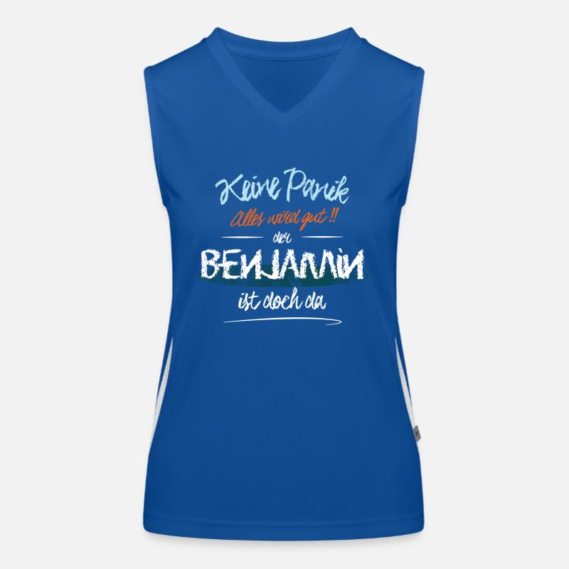 Benjamin - Keine Panik. Alles wird gut Funktionelles Kontrast-Tank Top für Frauen