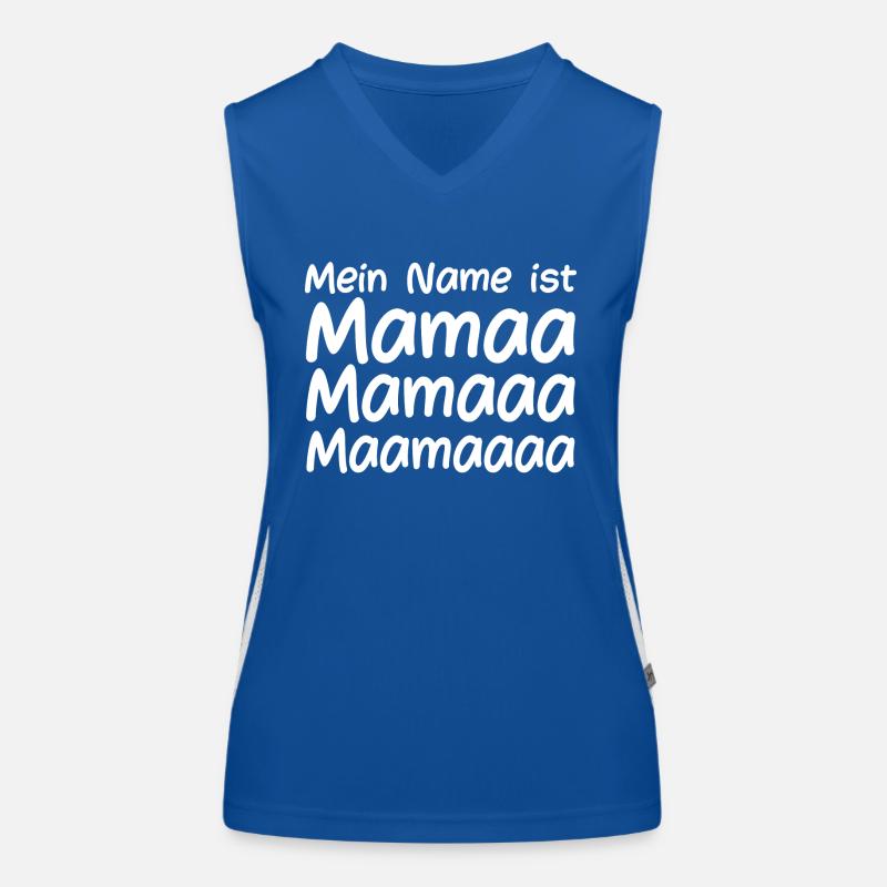 Mein Name ist Mama Funktionelles Kontrast-Tank Top für Frauen