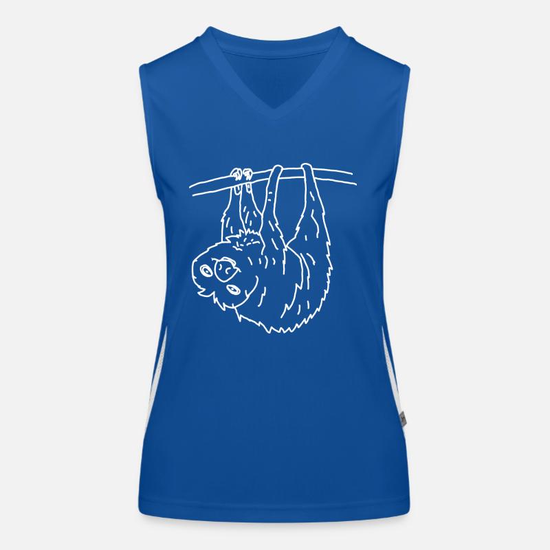 Faultier Funktionelles Kontrast-Tank Top für Frauen