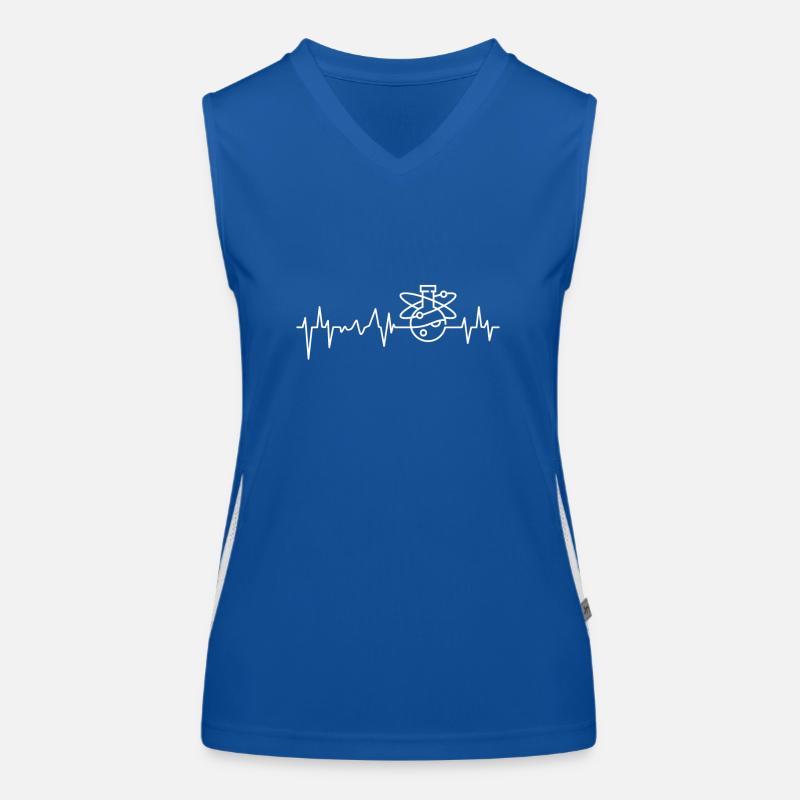 Chemist Heartbeat Gift Women's Functional Contrast Tank Top