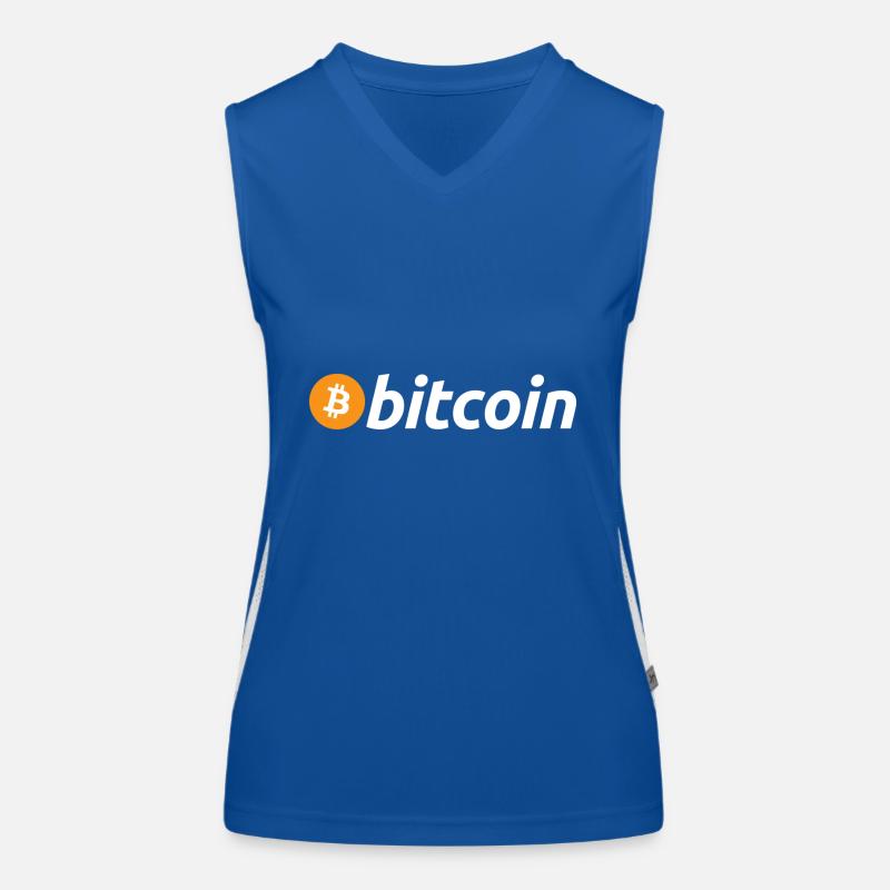 Bitcoin Decentralized Currency Gift Blockchain Women's Functional Contrast Tank Top