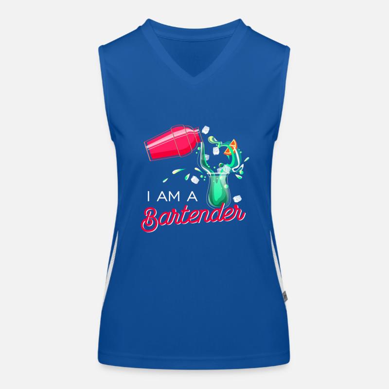 I'm a bartender - I am a bartender shirt Women's Functional Contrast Tank Top