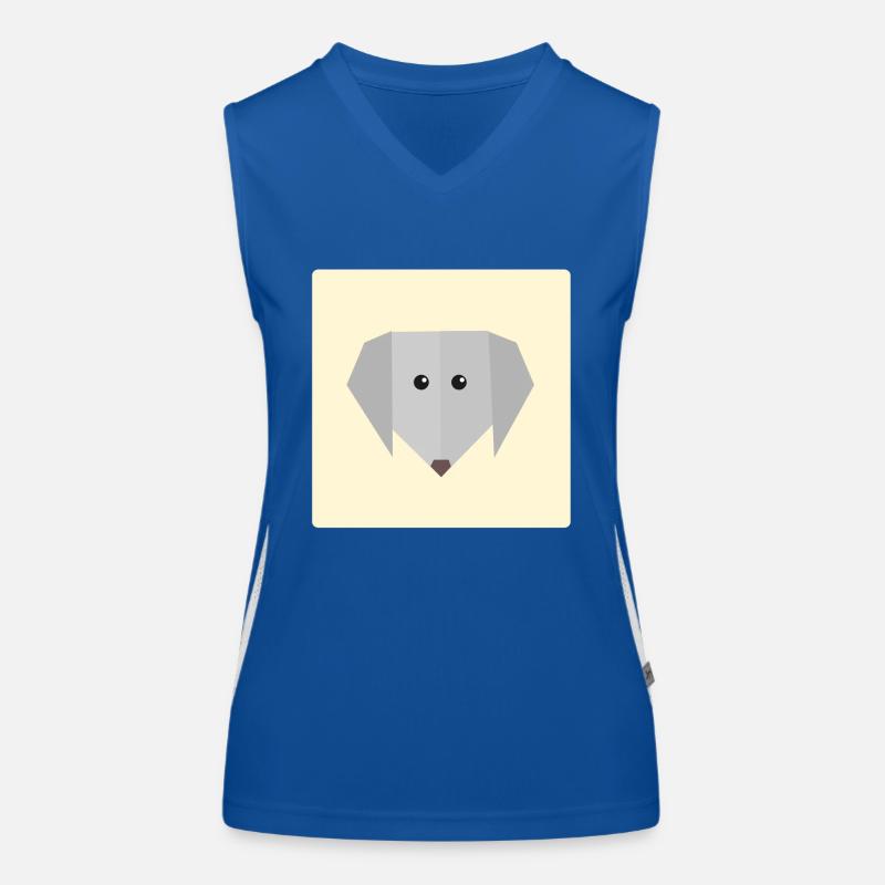 idée cadeau chien Doodle Débardeur respirant contrasté Femme