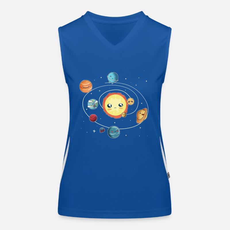 the solar system Women's Functional Contrast Tank Top