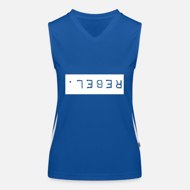 Statementshirt, rebel! Funktionelles Kontrast-Tank Top für Frauen