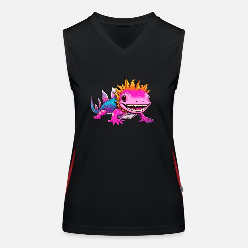 Axolotl Funktionelles Kontrast-Tank Top für Frauen