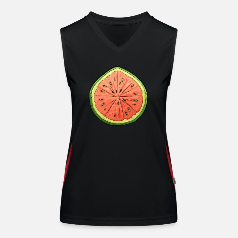 Tranche de melon - de vie Débardeur respirant contrasté Femme