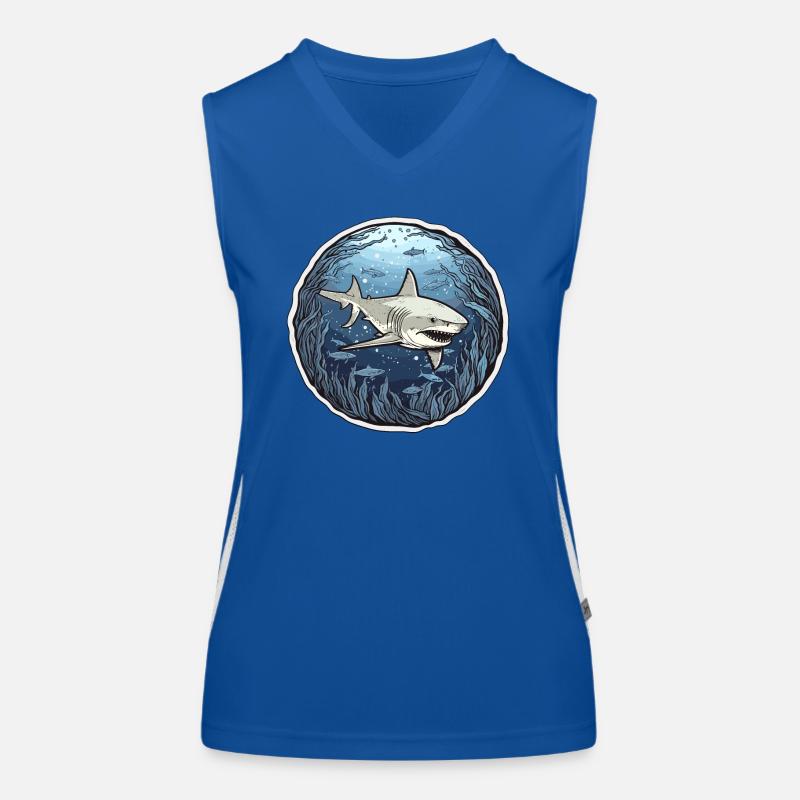 Shark Symphony Women's Functional Contrast Tank Top