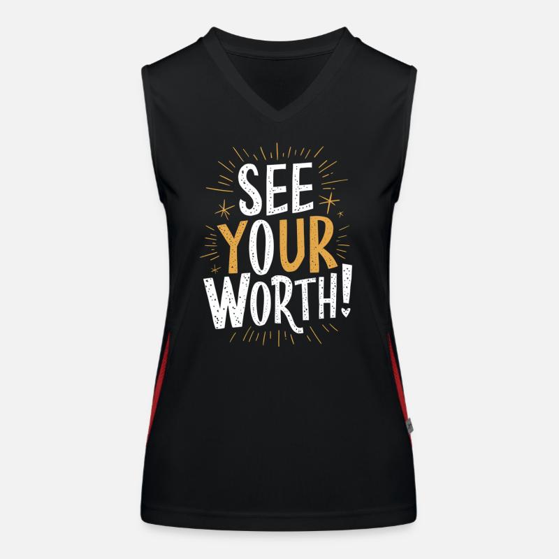 Discover your intrinsic value Women's Functional Contrast Tank Top