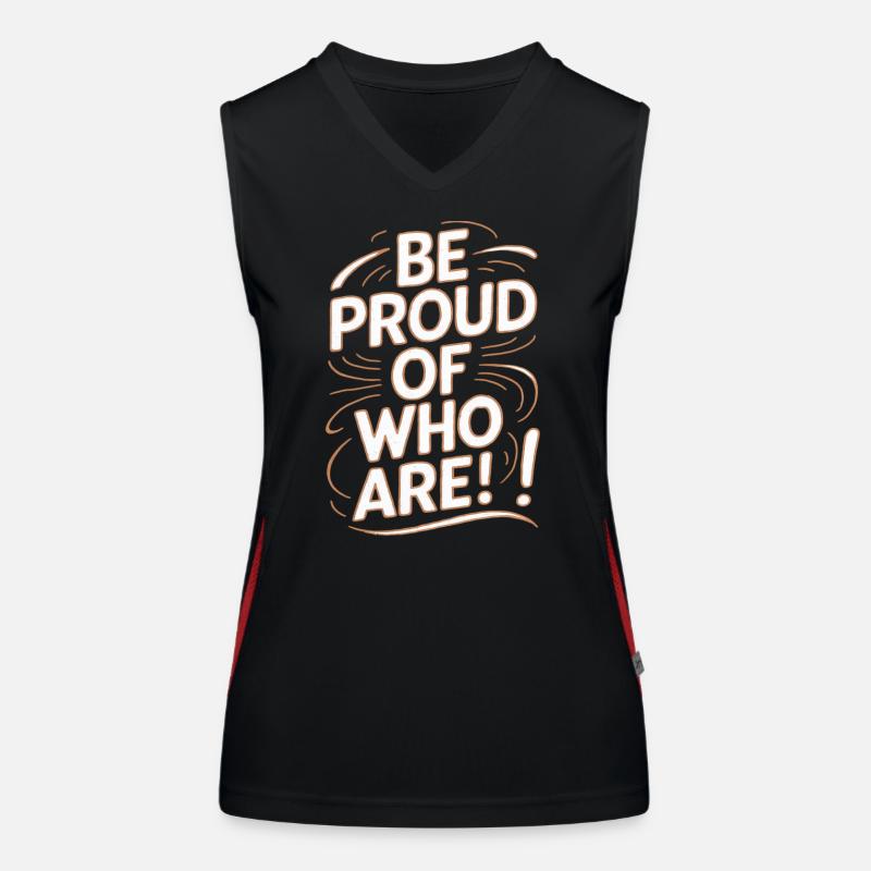 Sei Stolz Auf Dich Selbst Motivation Funktionelles Kontrast-Tank Top für Frauen