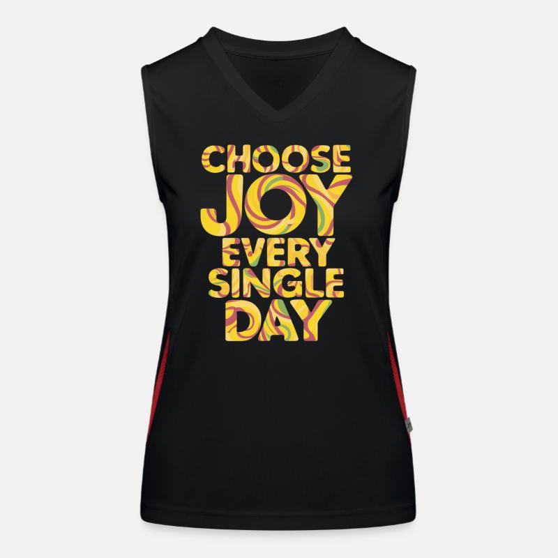 Choose Joy Every Single Day Women's Functional Contrast Tank Top