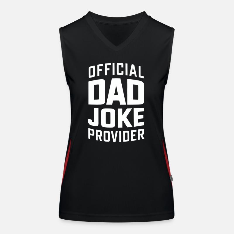 Offizieller Dad Joke Versorger Funktionelles Kontrast-Tank Top für Frauen
