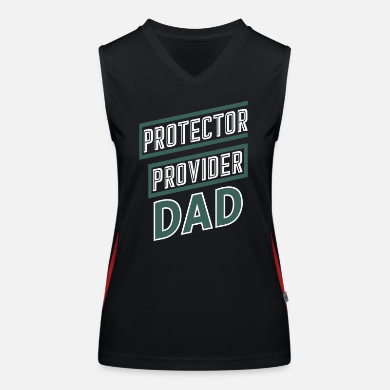 Protector Provider Dad Stolzer Vater Funktionelles Kontrast-Tank Top für Frauen
