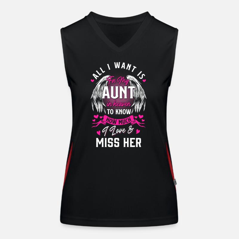 Aunt in Heaven Women's Functional Contrast Tank Top