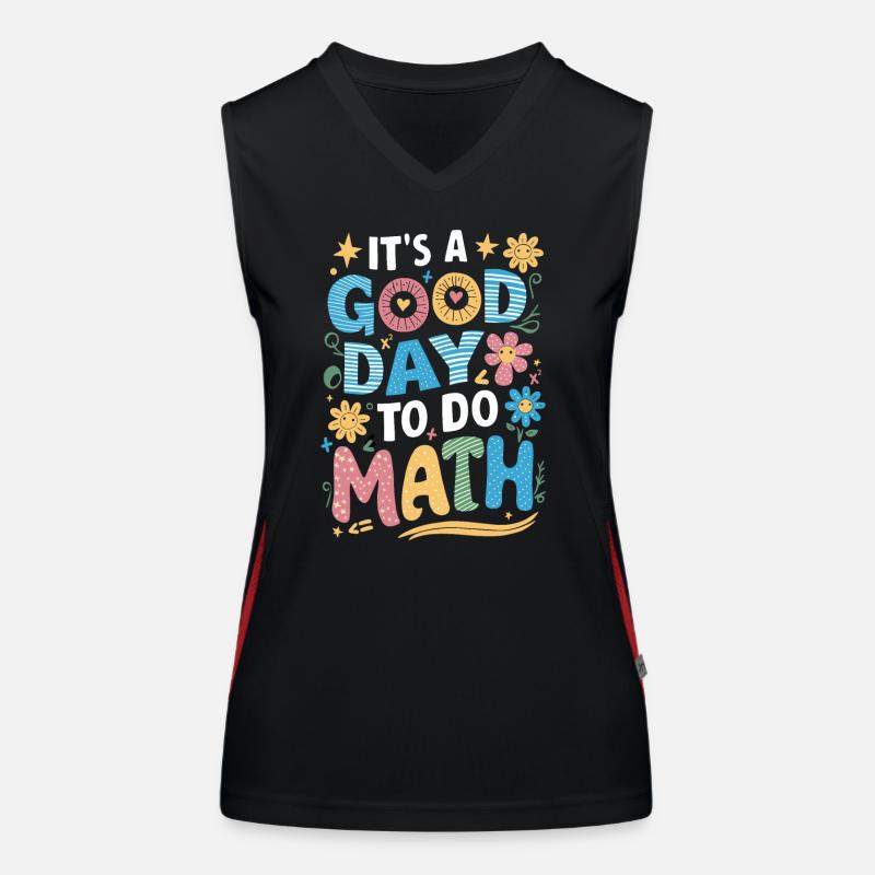 It's a good day for math teachers Women's Functional Contrast Tank Top
