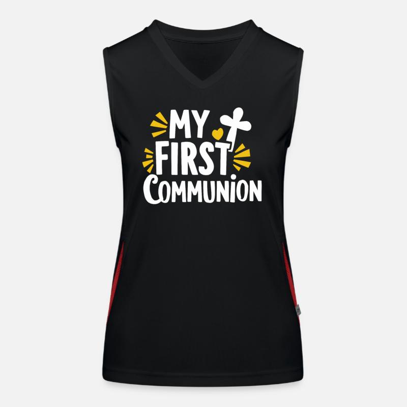 My First Communion Celebration Memory Women's Functional Contrast Tank Top