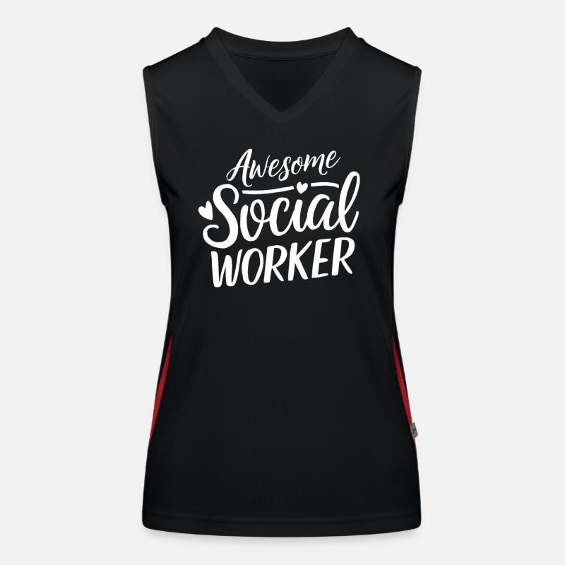 Fantastic Social Workers Social Work Women's Functional Contrast Tank Top