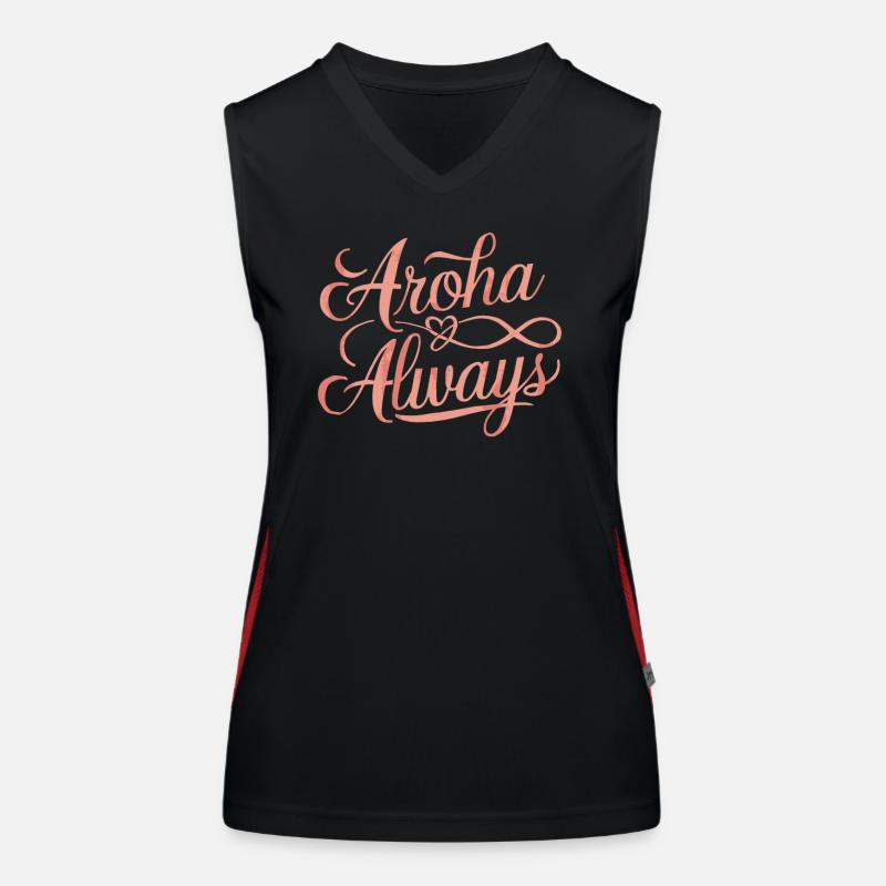 Neuseeland Souvenir Aroha Always Funktionelles Kontrast-Tank Top für Frauen