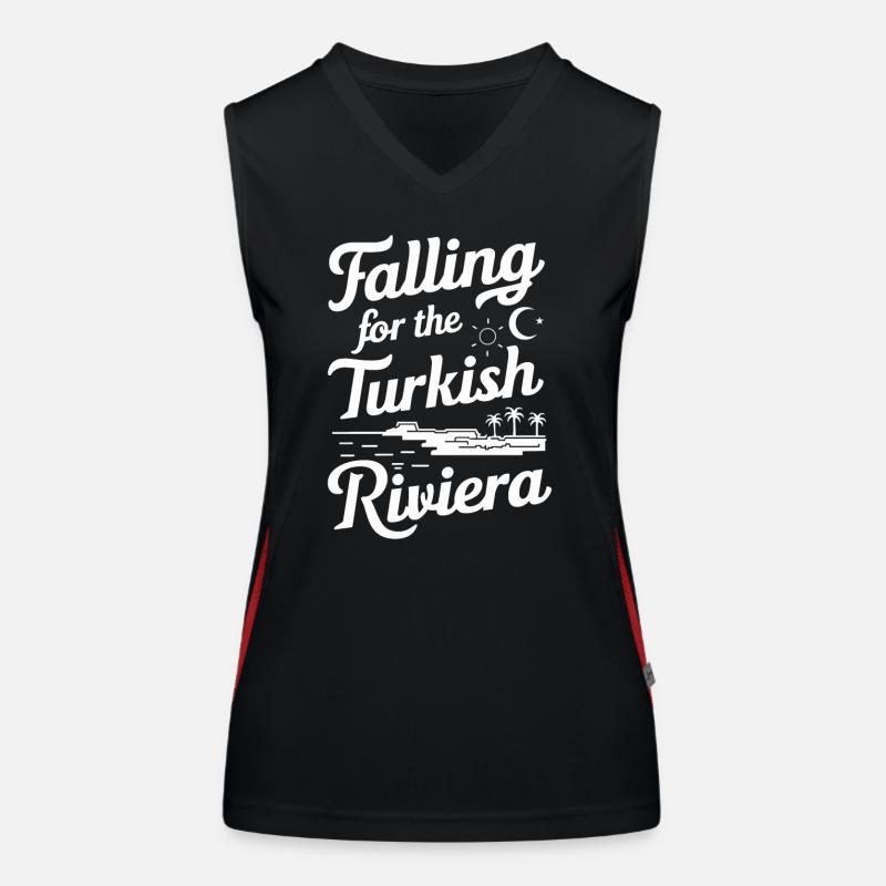 Falling For The Turkish Riviera Souvenir Women's Functional Contrast Tank Top