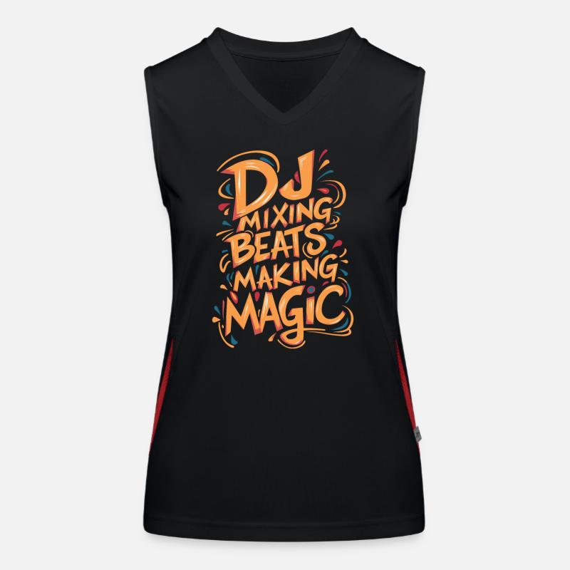 DJ mixage Beats Making Magic Débardeur respirant contrasté Femme