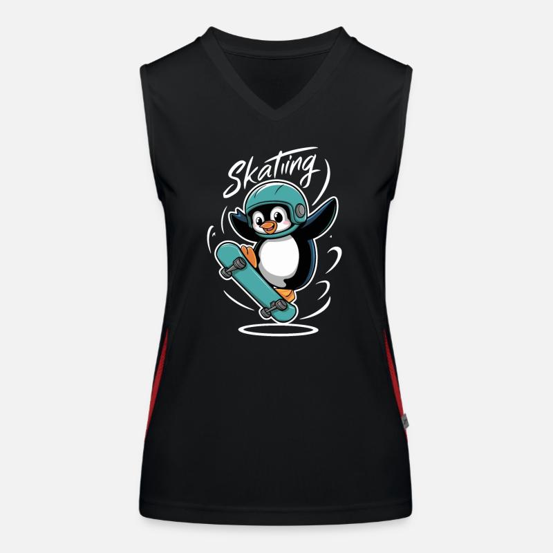 Pingouin Skating Aventurier Débardeur respirant contrasté Femme