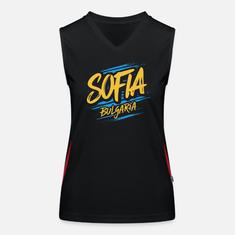 Sofia Bulgarien Souvenir Funktionelles Kontrast-Tank Top für Frauen