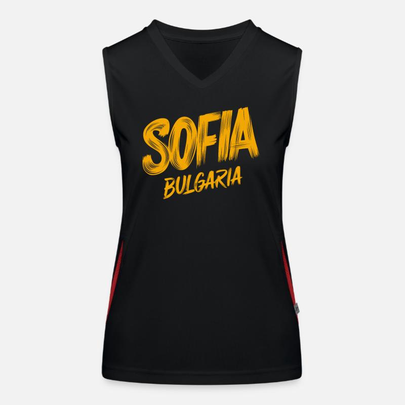 Sofia Bulgaria Souvenir Women's Functional Contrast Tank Top