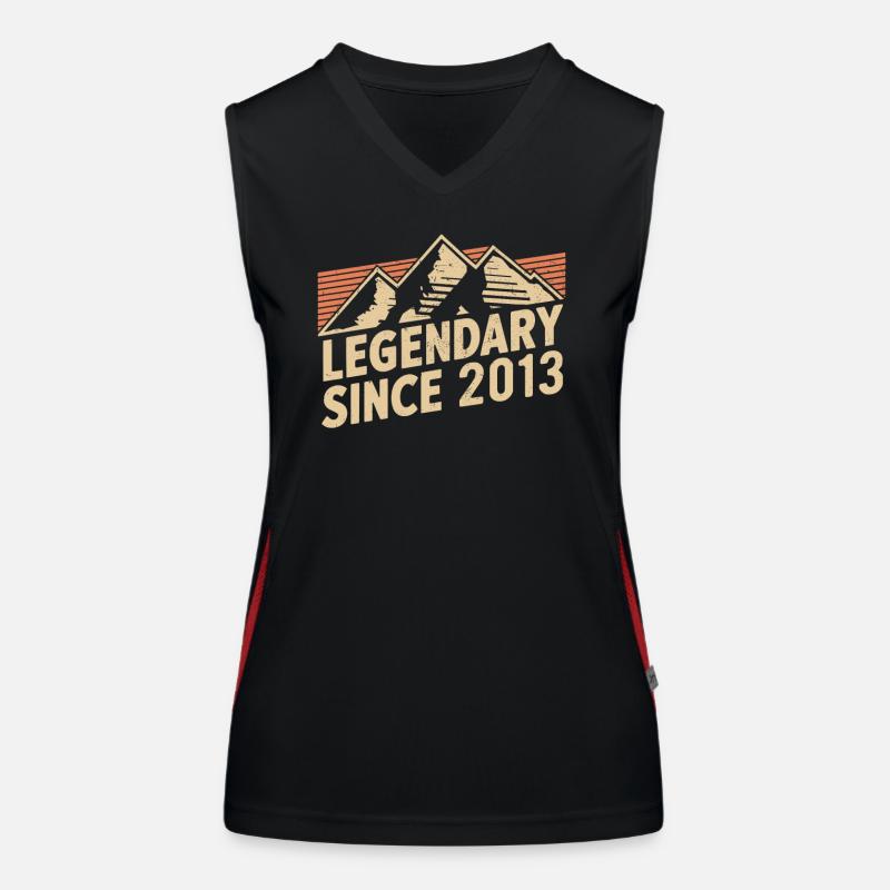 Legendär Seit 2013 Geburtstag Funktionelles Kontrast-Tank Top für Frauen