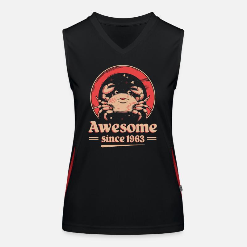 Krebs Sternzeichen Geburtstag Seit 1963 Großartig Funktionelles Kontrast-Tank Top für Frauen