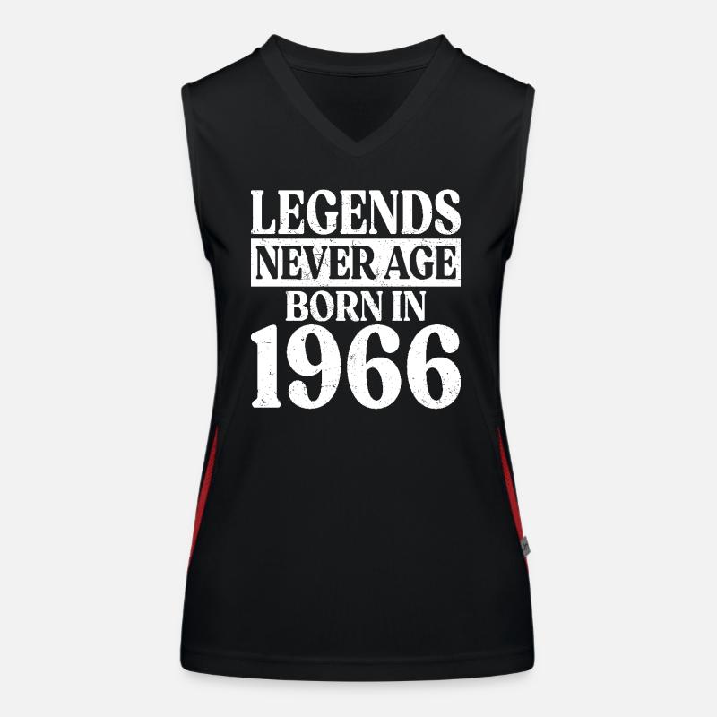 Legenden Werden Nie Alt Geburtstag 1966 Funktionelles Kontrast-Tank Top für Frauen