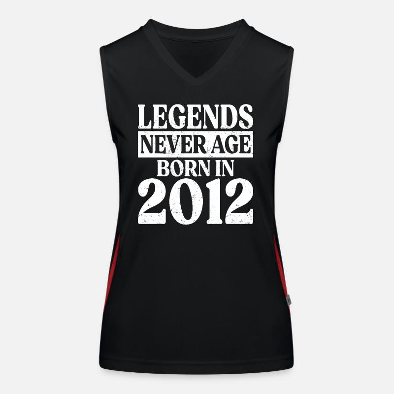 Legenden Werden Nie Alt Geburtstag 2012 Funktionelles Kontrast-Tank Top für Frauen