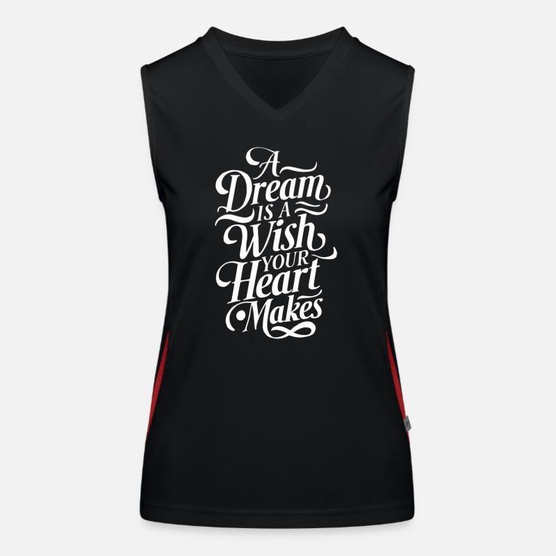 A dream is a wish that your heart makes Women's Functional Contrast Tank Top