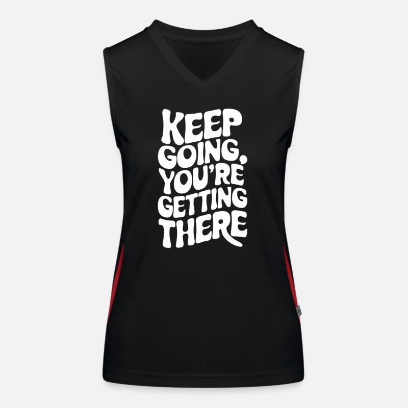 Weiter So, Du Schaffst Das – Motivation Funktionelles Kontrast-Tank Top für Frauen