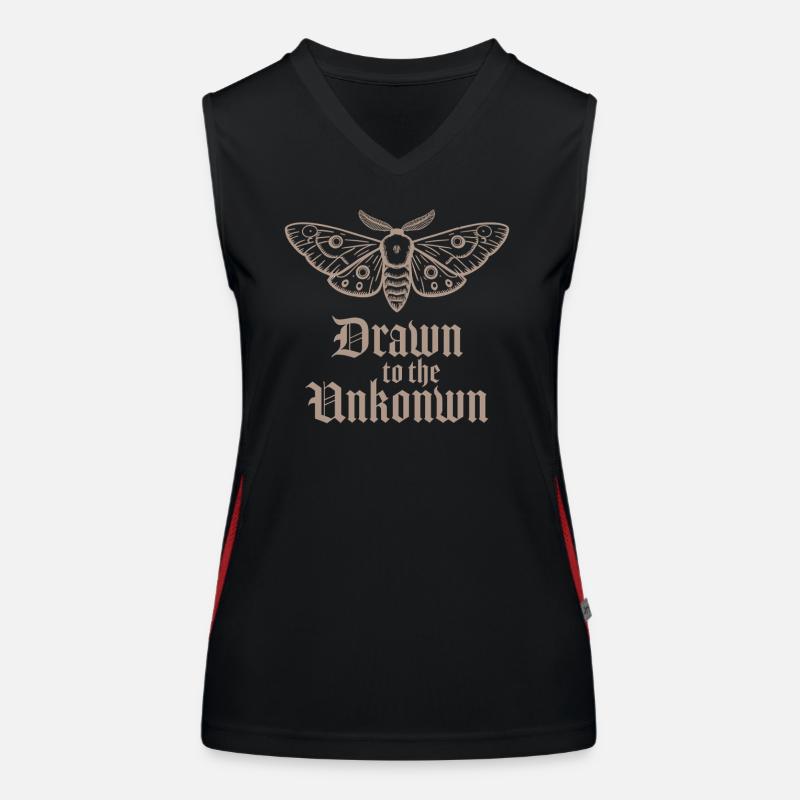 Discovering Secrets: Drawn to the Unknown Women's Functional Contrast Tank Top