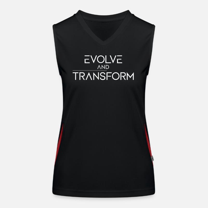 Evolve And Transform Inspirierende Funktionelles Kontrast-Tank Top für Frauen