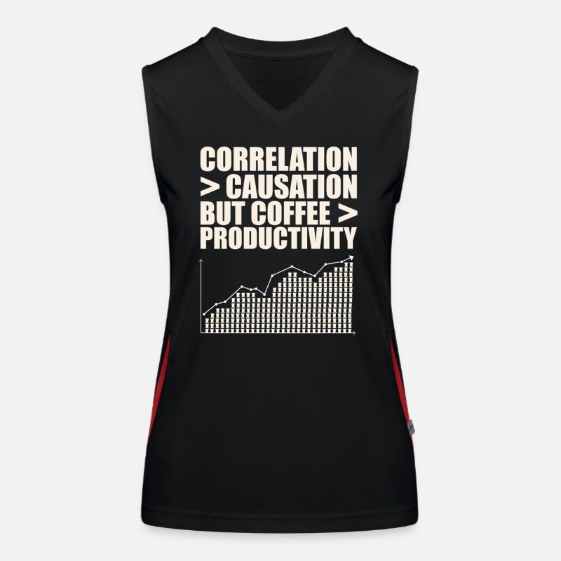 Data Scientists: Correlation Greater Women's Functional Contrast Tank Top