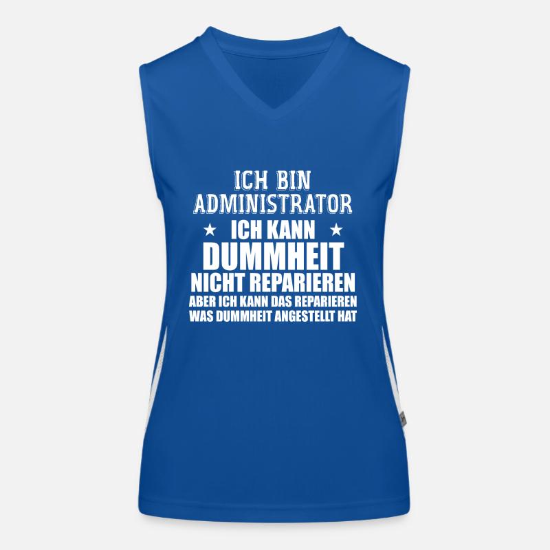 Admin Systemadministrator Lustige Sprüche Débardeur respirant contrasté Femme