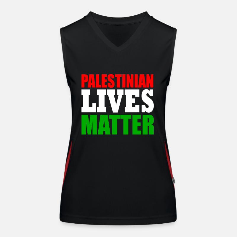 palestinian lives matter Funktionelles Kontrast-Tank Top für Frauen