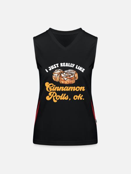 Cinnamon roll - Women's Functional Contrast Tank Top - black/red - Front