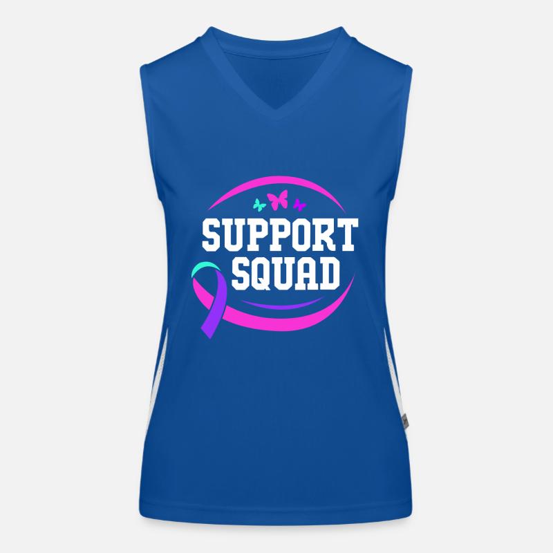 Thyroid cancer Thyroid cancer Women's Functional Contrast Tank Top