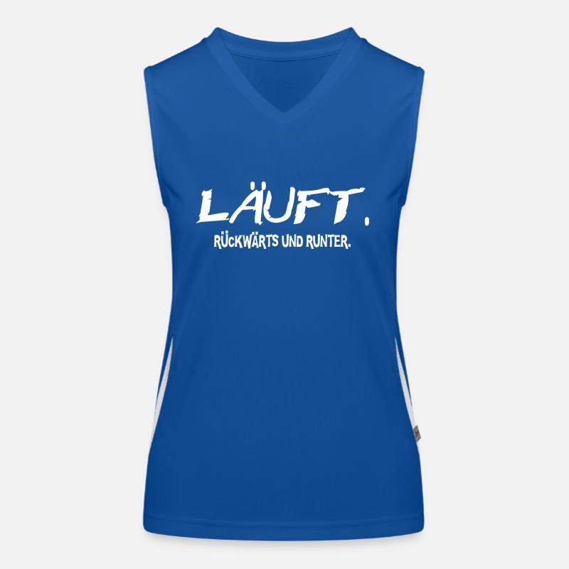 Statement Läuft Lustige Sprüche perfektes Geschenk Funktionelles Kontrast-Tank Top für Frauen