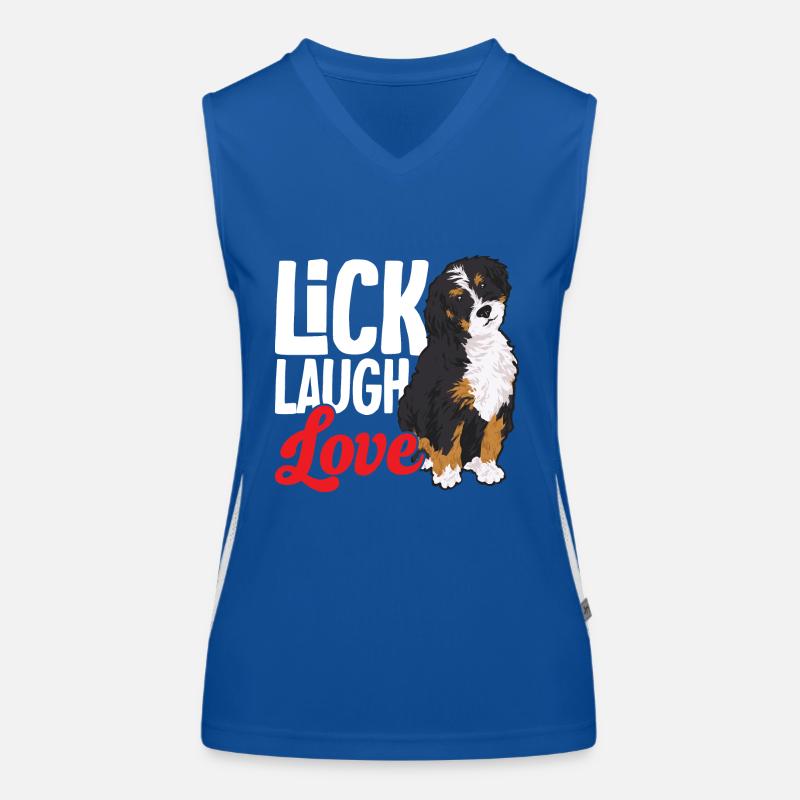 Bernedoodle Hund Funktionelles Kontrast-Tank Top für Frauen