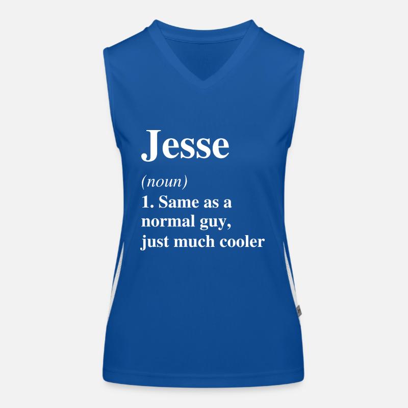Jesse Definition Cooler Name Spruch Geschenk Funktionelles Kontrast-Tank Top für Frauen
